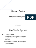 Human Factor: Transportation Engineering