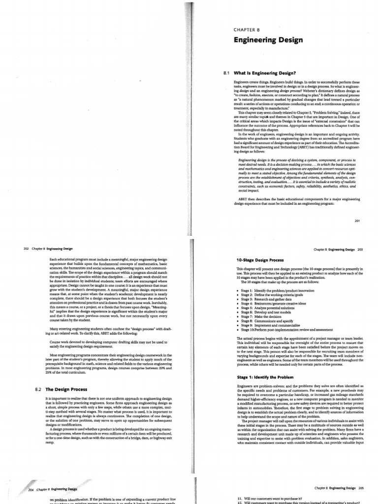 Understanding the 8 Steps of Engineering Design | PDF | Mathematical ...