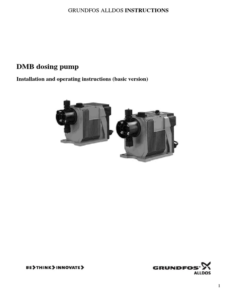 DMB Dosing Pump PDF PDF Pump Valve