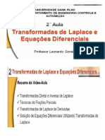 Transformadas de Laplace e Equações Diferenciais - Curso de Sistemas Controle