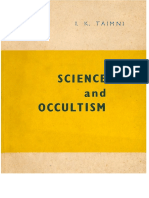 Science and Occultism - I. K. Taimni