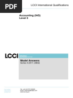 Accounting (IAS) Level 3: LCCI International Qualifications