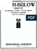 BACH - Suite H-Moll BWV 1067 - Bearbeitung Von Hans Bülow - Klavier Score PDF