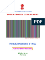 Puducherry Schedule of Rates 2013-14 for Bridge & Approach Road Works