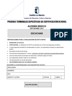 Alemán Básico-A2 Comprensión Oral. Prueba