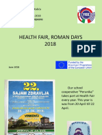 health fair roman days 2018