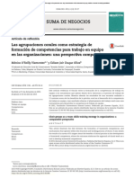 Coro Como Estrategia Competencias para El Trabajo en Equipo