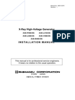 Shimadzu ZUD-P40 X-Ray - Installation Manual