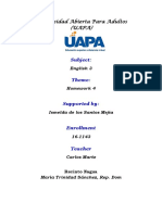 UAPA English 3 Homework 4 Shopping List
