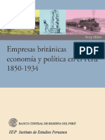 Empresas Británicas, Economía y Política en El Perú, 1850-1934 - Miller, Rory