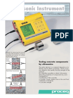 Ultrasonic Instrument: Testing Concrete Components by Ultrasonics