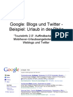 Touristinfo und Urlaubsangebote im Web 2.0