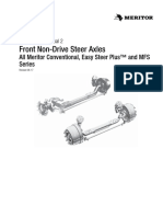 Front Non-Drive Steer Axles: All Meritor Conventional, Easy Steer Plus™ and MFS Series