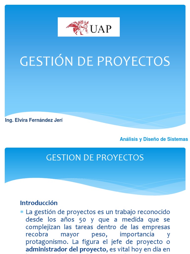 Claves de la Gestión de Proyectos | PDF | Gestión de proyectos | Software