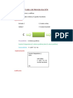 Tarea de Programación