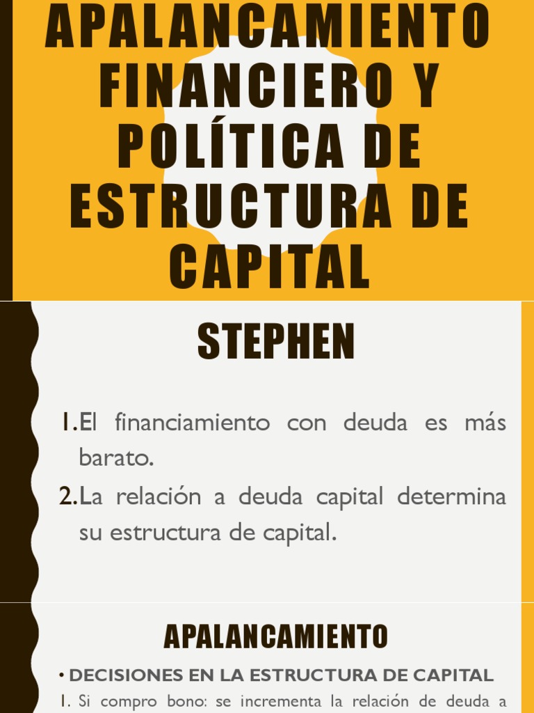 Apalancamiento Financiero y Política de Estructura de Capital | PDF ...