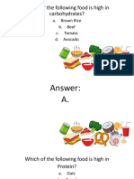 Which of The Following Food Is High in Carbohydrates?: A. Brown Rice B. Beef C. Tomato D. Avocado