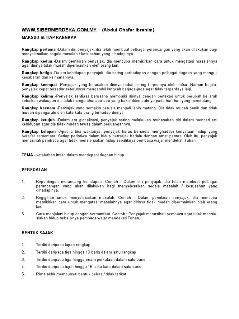 Sajak Www Sibermerdeka Com My Pdf
