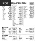 Aberrant Directory: Attributes and Related Abilities