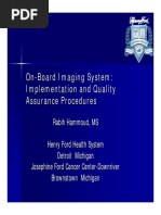 On-Board Imaging System - Board Imaging System HammoudQA