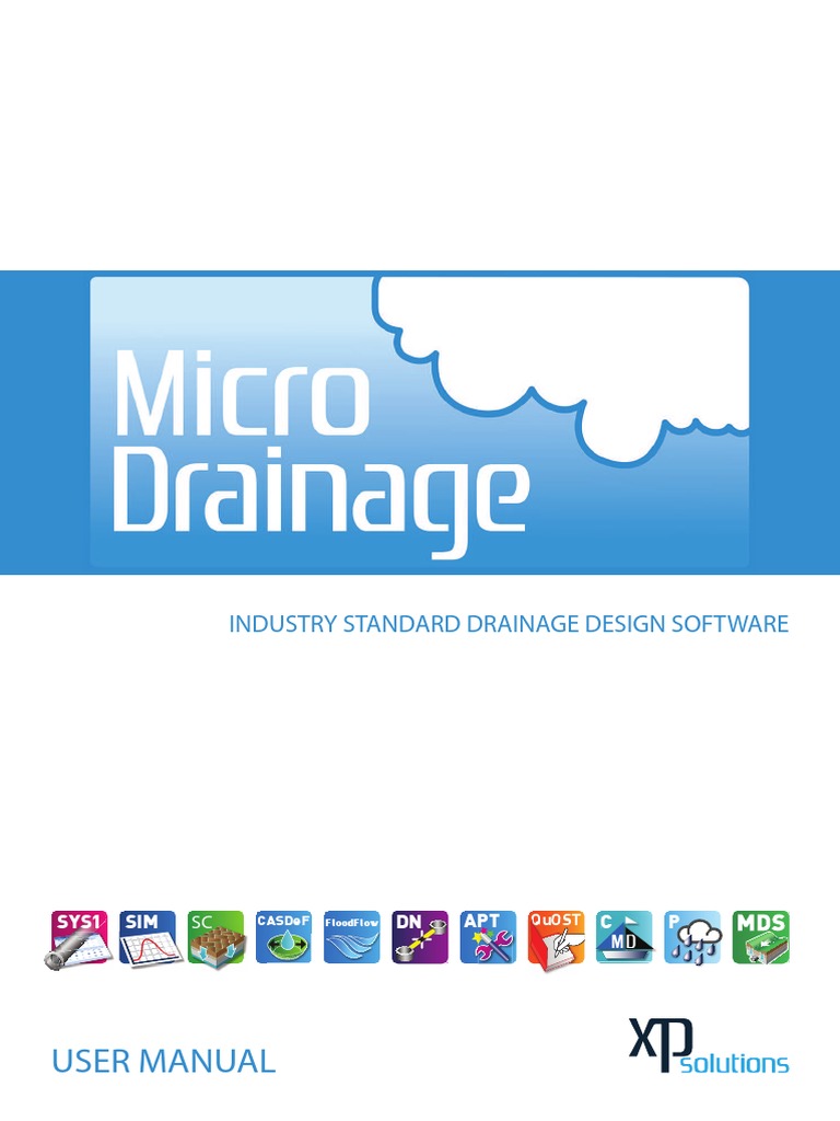 Micro Drainage International Manual | PDF | Menu (Computing) | Spreadsheet