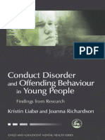 Conduct Disorder Ans Offending Behavior in Young People