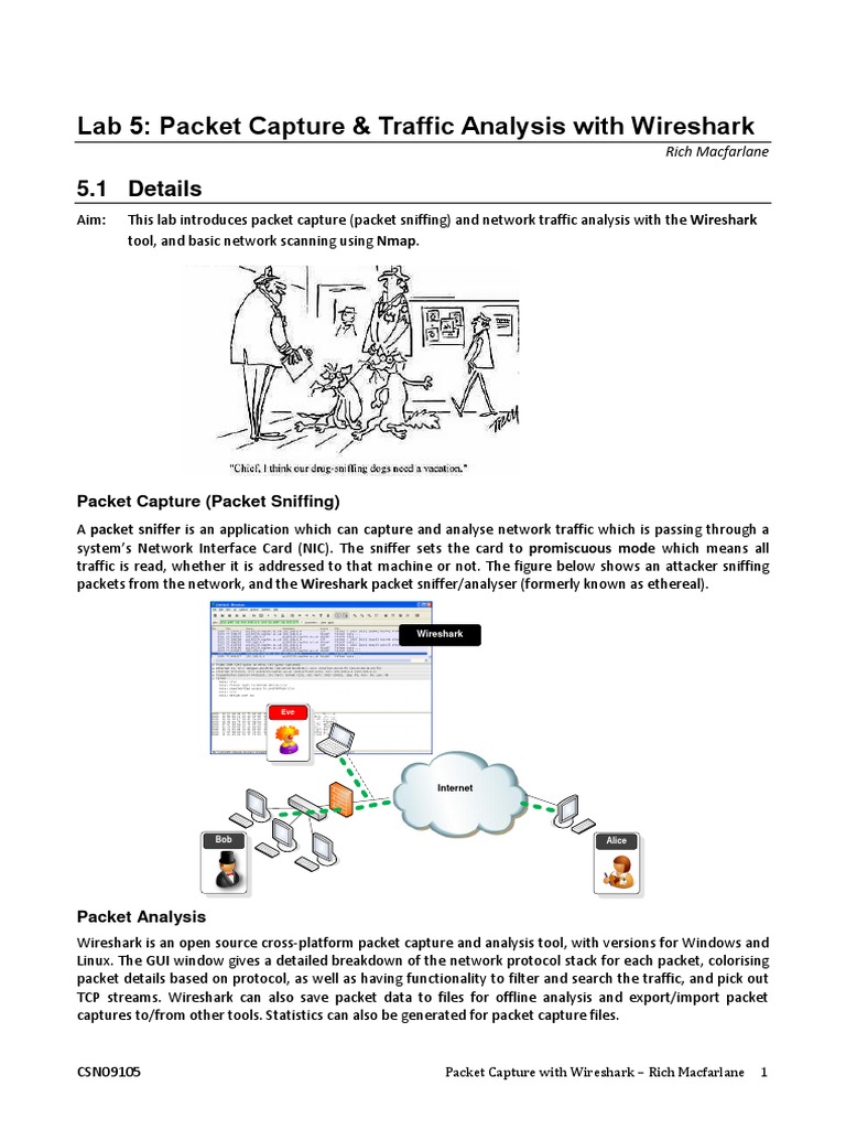 Wireshark Packet Capture & Analysis Guide | PDF | Transmission Control ...