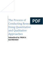 Process of Conducting Research Using Quantitative and Qualitative Approaches