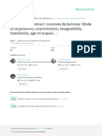 Beyond the abstract-concrete dichotomy: Mode of acquisition, concreteness, and other psycholinguistic variables