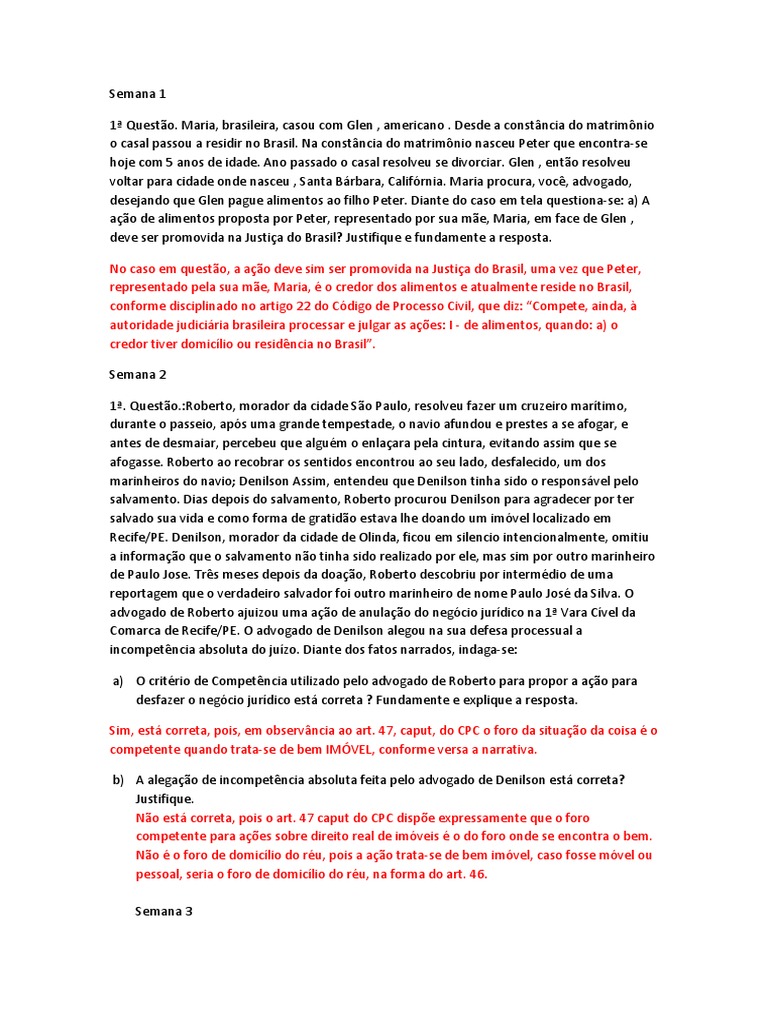 Casos Concretos Processo Civil Pdf Litisconsórcio Sentença Jurídico