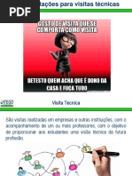 Orientações visitas técnicas em empresas