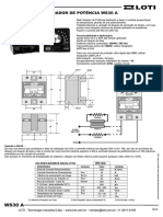 Controle potenciométrico WS30A para temperatura até 5kW