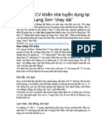 5 Lỗi Trên CV Khiến Nhà Tuyển Dụng Tại Lạng Sơn