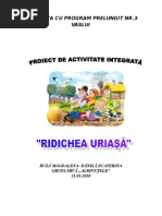 Ridichea Uriasa Proiect Didactic