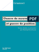 Guerre de Mouvement Et Guerre de Position Antonio Gramsci