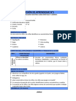 Sesión de Aprendizaje 3° - Abril