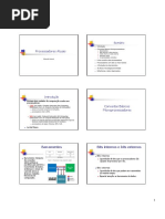 Bits Internos e Bits Externos. Barramentos. Processadores Atuais. Conceitos Básicos Microprocessadores. Sumário. Introdução.