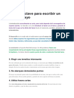 5 Puntos Clave para Escribir Un Buen Ensayo