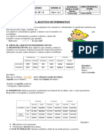 El Adjetivo Determinativo - 5to Prim