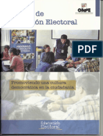ONPE. Cartilla de Educación Electoral