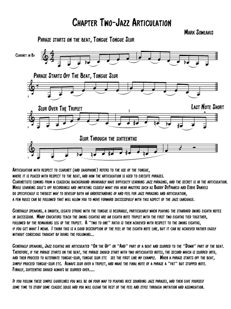 3a. Jazz Articulation PDF Jazz