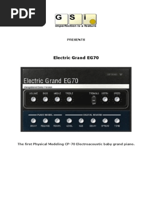 EG70 virtual Yamaha piano