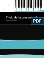 Plantilla de PPT Piano