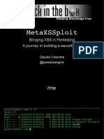 D1T2 - Claudio Criscione - MetaXSSploit - Bringing XSS To Pentesting