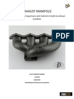 Exhaust Manifold: Design, Manufacturing Process and Material To Build An Exhaust Manifold