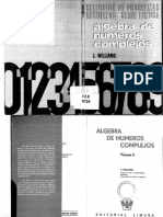01 Álgebra-de-Números-Complejos - (Limusa, 1974) (Vol 6) (J Williams) PDF