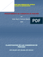 Procesamiento de conservas de pescado