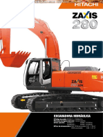 Catalogo Excavadora Hidraulica Zaxis 280lcn Hitachi