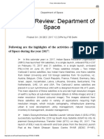 Year in Review: India's Space Department Achievements in 2017