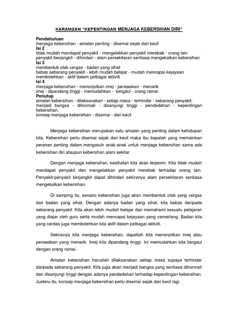 Contoh Karangan Pdf